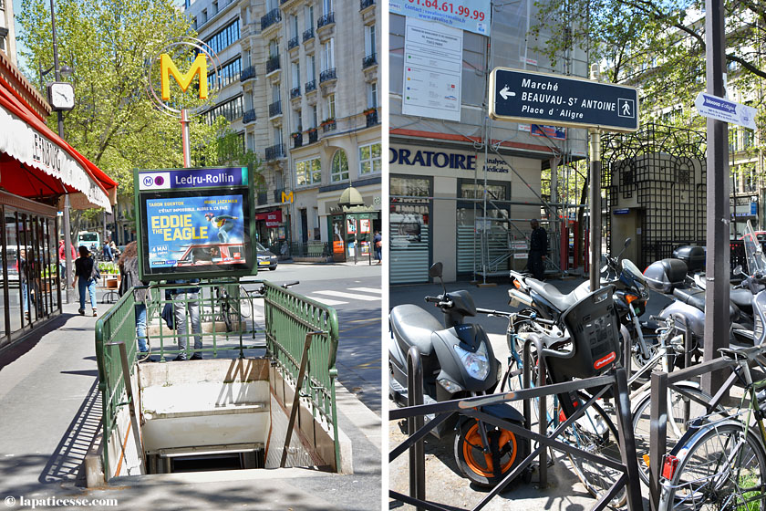 Ein Tag in Paris Metro Lecru-Rollin Marche Beauvau